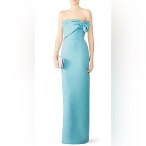 Black Halo Davina Strapless Column Gown Size 14